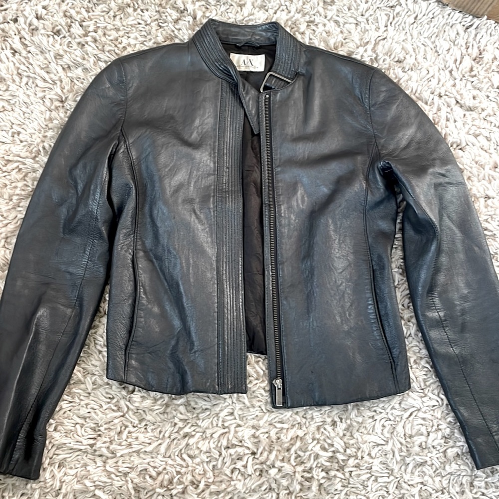Armani Exchange leather